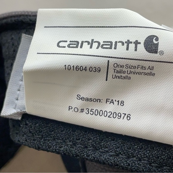 Carhartt hats Firm Duck Flat Brim Mens One Size Gray Snapback 100% Cotton Hiking - Picture 11 of 11